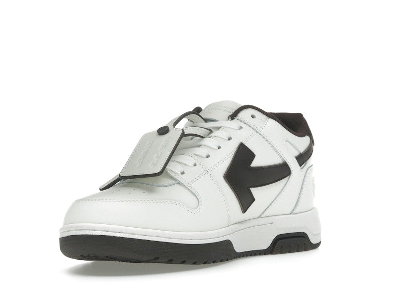 OFF-WHITE Out Of Office OOO Low Tops White Brown