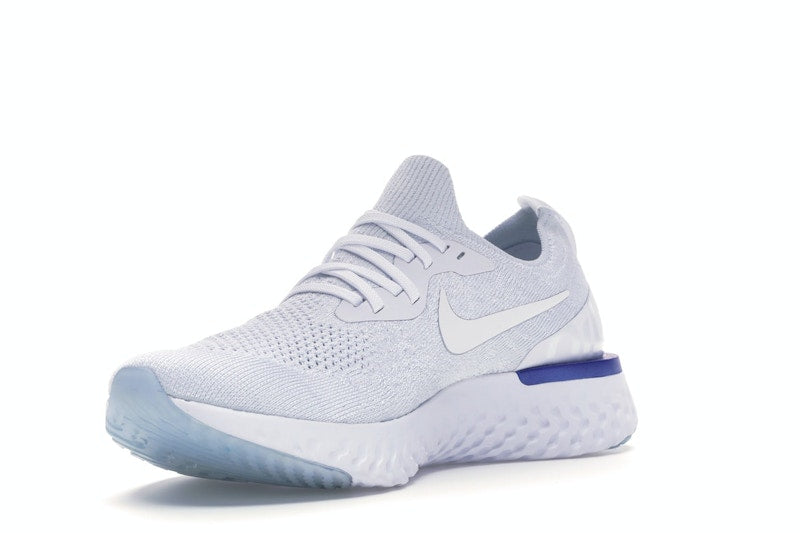 Nike Epic React Flyknit White Racer Blue (Women's)