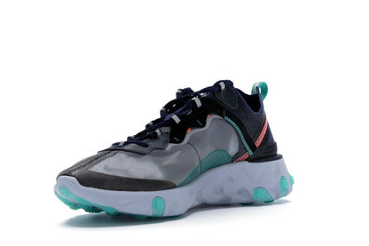 Nike React Element 87 Black Neptune Green