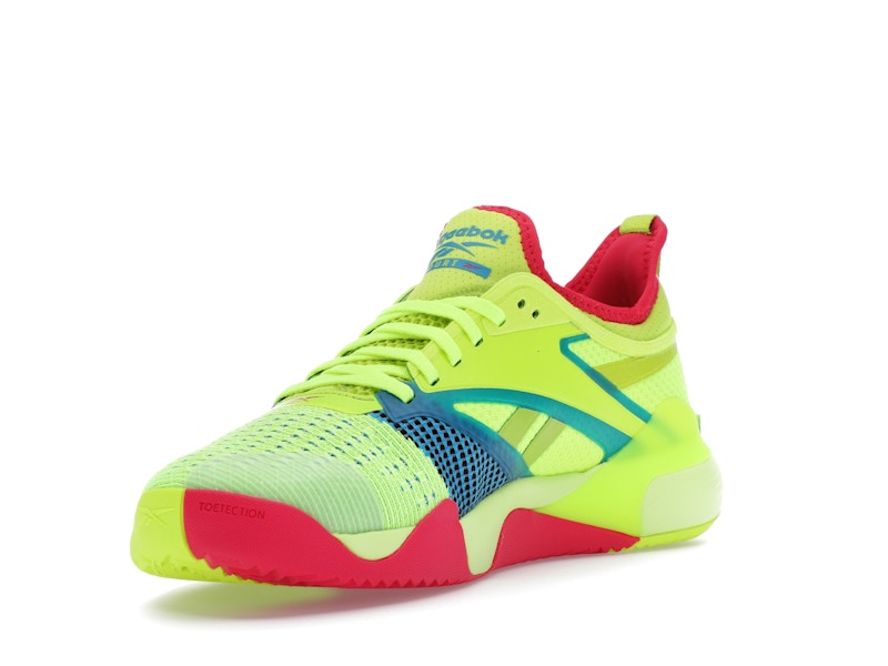 Reebok Nano Court Digital Lime Aqua Bold Pink