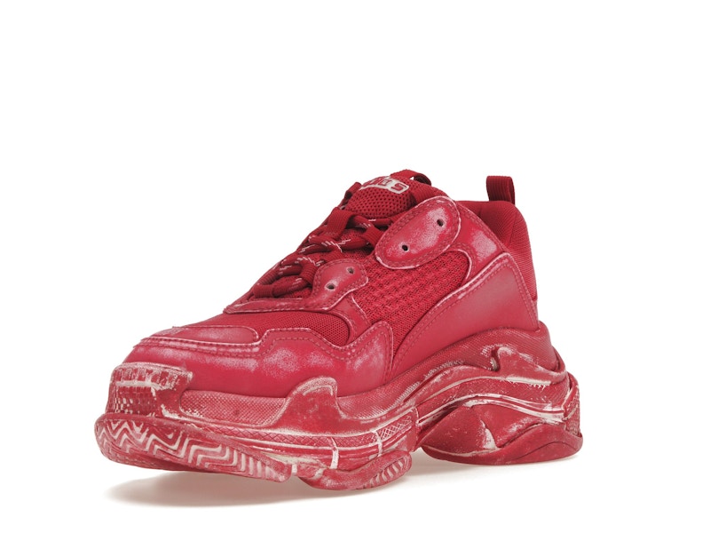 Balenciaga Triple S Faded Red