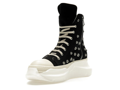 Rick Owens DRKSHDW Abstract Sneaks Studded Eyelets Black Milk