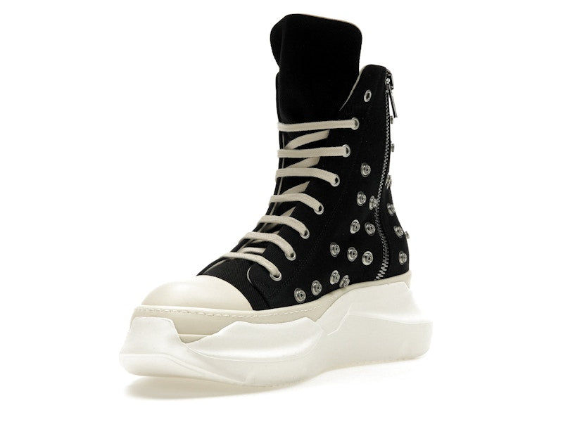 Rick Owens DRKSHDW Abstract Sneaks Studded Eyelets Black Milk
