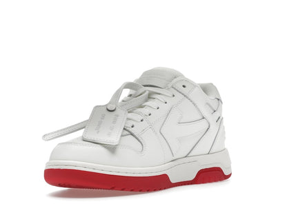 OFF-WHITE Out Of Office "OOO" Low Tops For Walking White White Red SS22