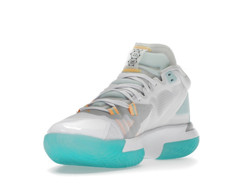 Jordan Zion 1 White Dynamic Turquoise