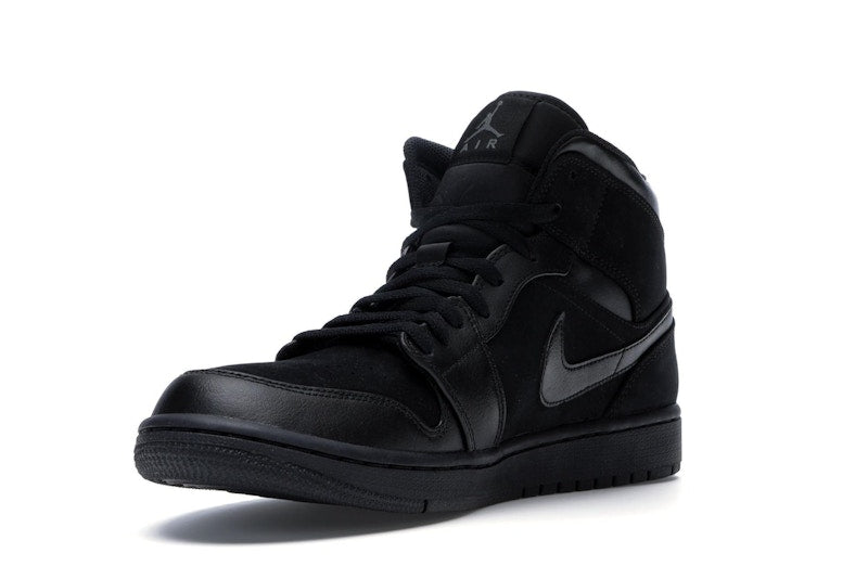 Jordan 1 Mid Triple Black (2018)