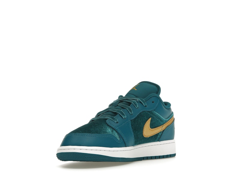 Jordan 1 Low SE Geode Teal Metallic Gold (GS)