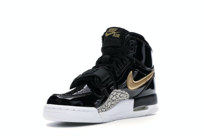 Jordan Legacy 312 Black Gold Patent (GS)