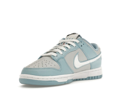 Nike Dunk Low Retro Fleece Swoosh Worn Blue