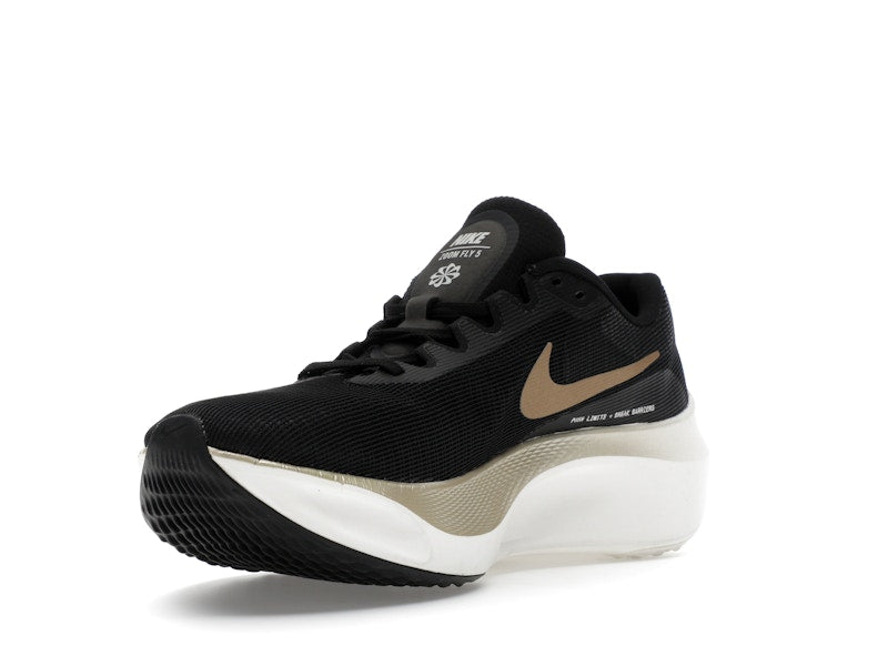 Nike Zoom Fly 5 Black Metallic Gold Grain