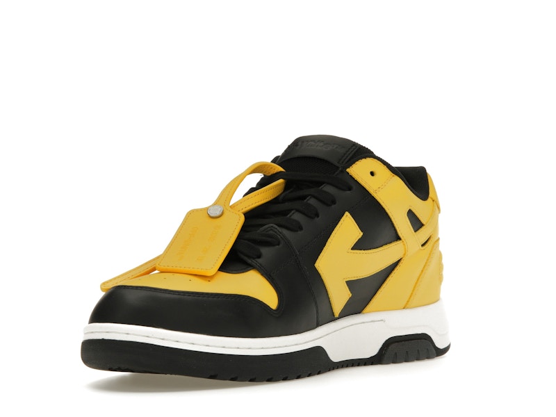 OFF-WHITE Out Of Office OOO Low Tops Black Yellow