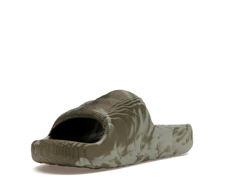 adidas Adilette 22 Slides Olive Strata Silver Green