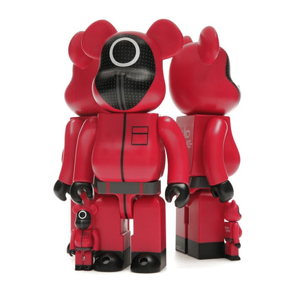 Bearbrick x Squid Game Guard (Circle/Triangle/Square) 100% & 400% Set of 3