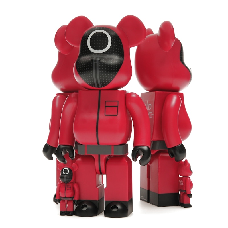 Bearbrick x Squid Game Guard (Circle/Triangle/Square) 100% & 400% Set of 3