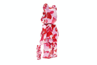 Bearbrick A Bathing Ape ABC Camo 100% & 400% Set Pink