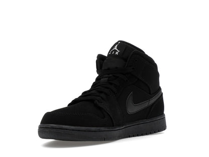 Jordan 1 Mid Black Black White
