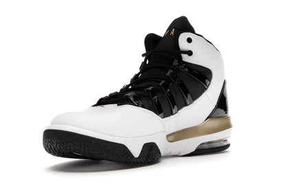 Jordan Max Aura White Metallic Gold Black