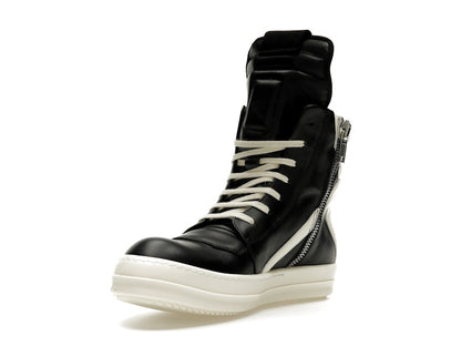 Rick Owens Strobe Geobasket High Black Milk