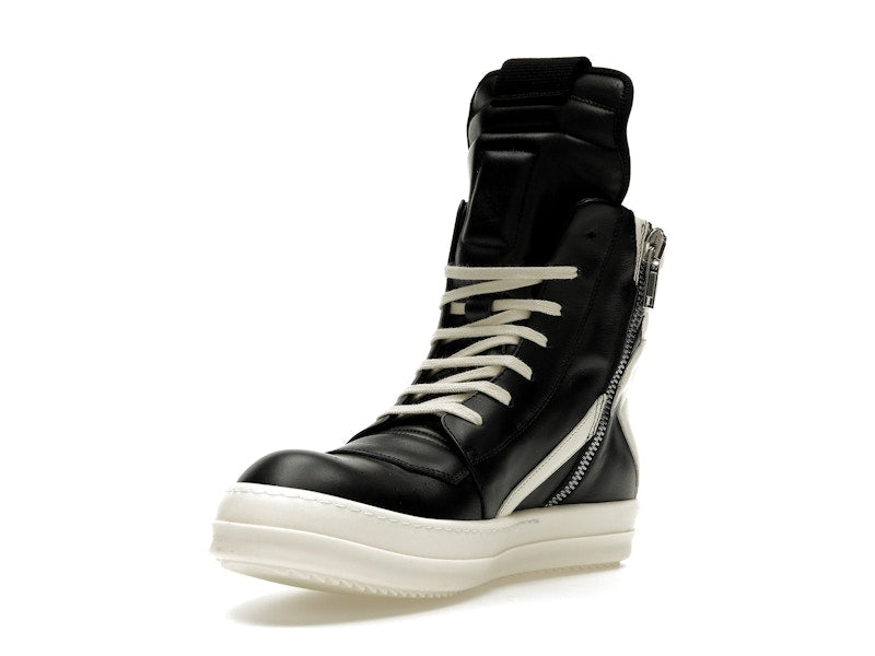 Rick Owens Strobe Geobasket High Black Milk
