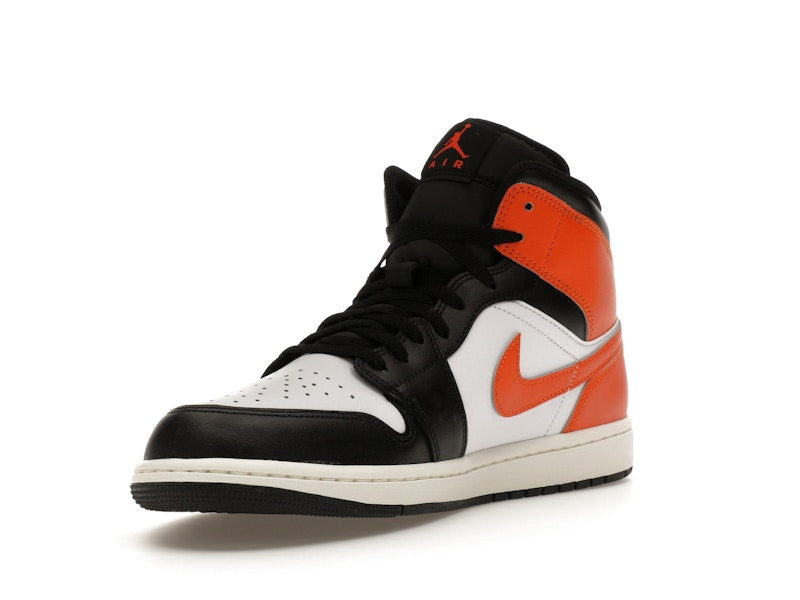 Jordan 1 Mid Black Toe Starfish