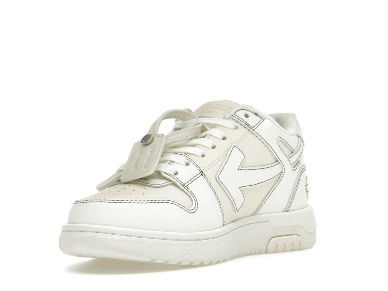 OFF-WHITE Out Of Office OOO Low Tops Cream White