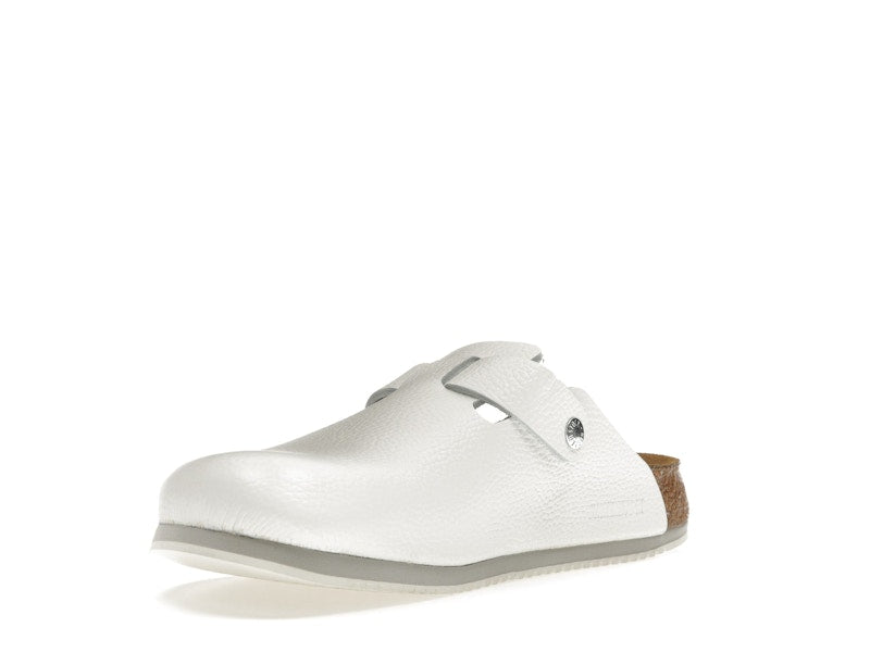 Birkenstock Boston Super Grip Leather White