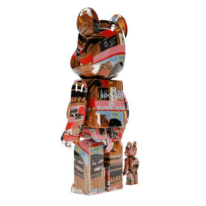 Bearbrick Andy Warhol x JEAN-MICHEL BASQUIAT #2 100% & 400% Set