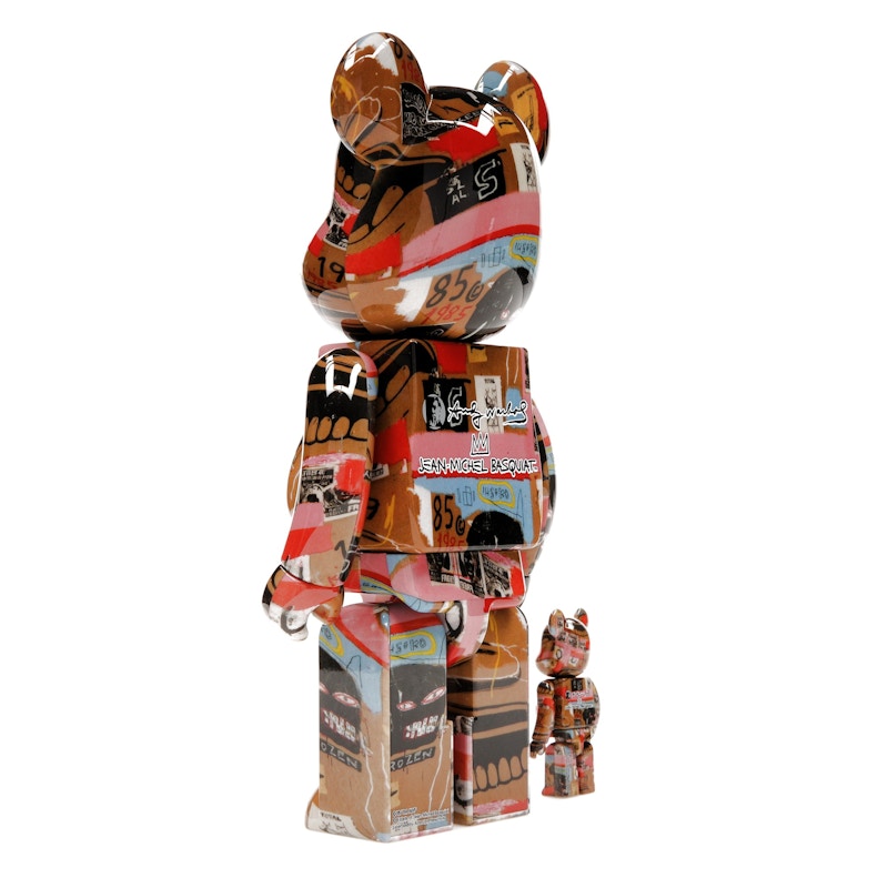 Bearbrick Andy Warhol x JEAN-MICHEL BASQUIAT #2 100% & 400% Set