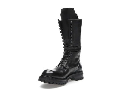 Rick Owens Army Laced Boot Black