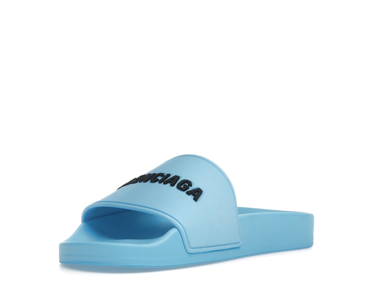 Balenciaga Pool Slide Blue Sky (Womens)