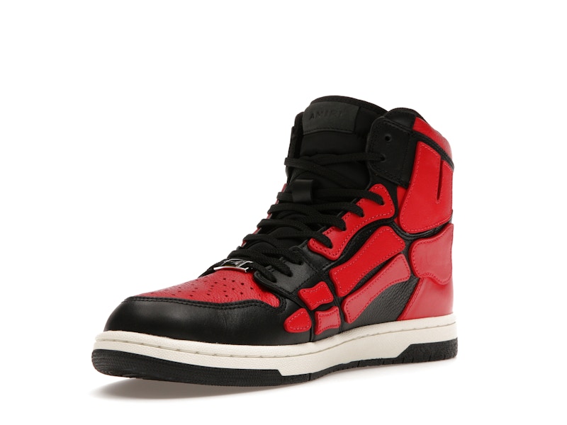 AMIRI Skel Top Hi Black Red White