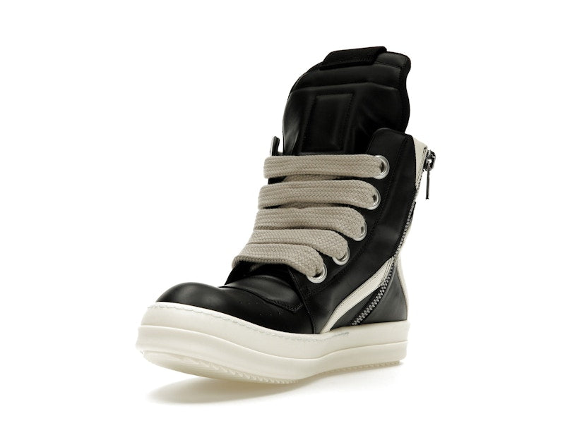 Rick Owens GeoBasket Oversized Eylet Black Milk