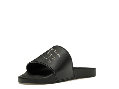Burberry Check EKD Motif Slide Black