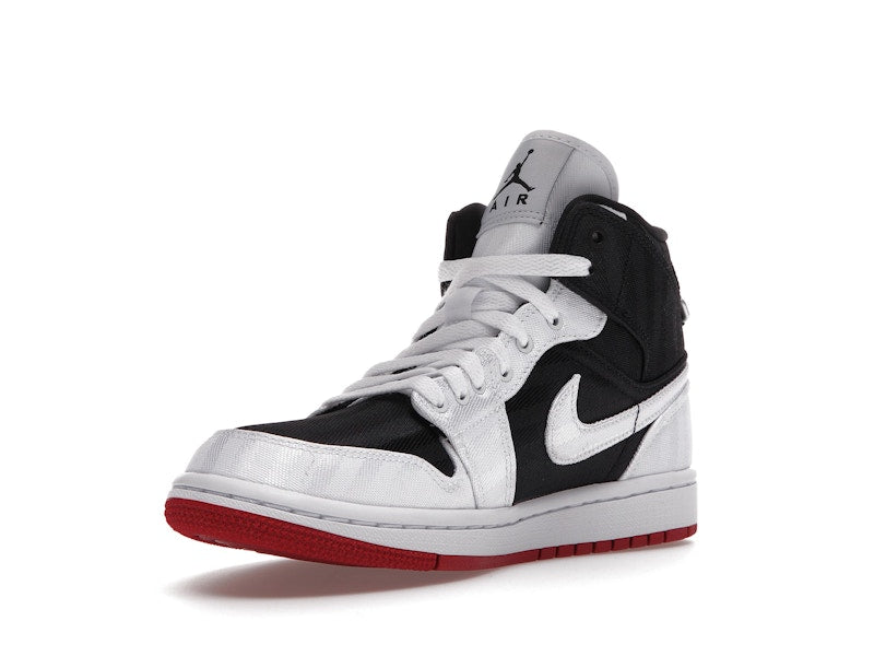 Jordan 1 Mid SE Utility Canvas White Black Gym Red (Women's)