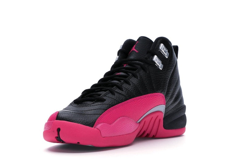 Jordan 12 Retro Black Deadly Pink (GS)