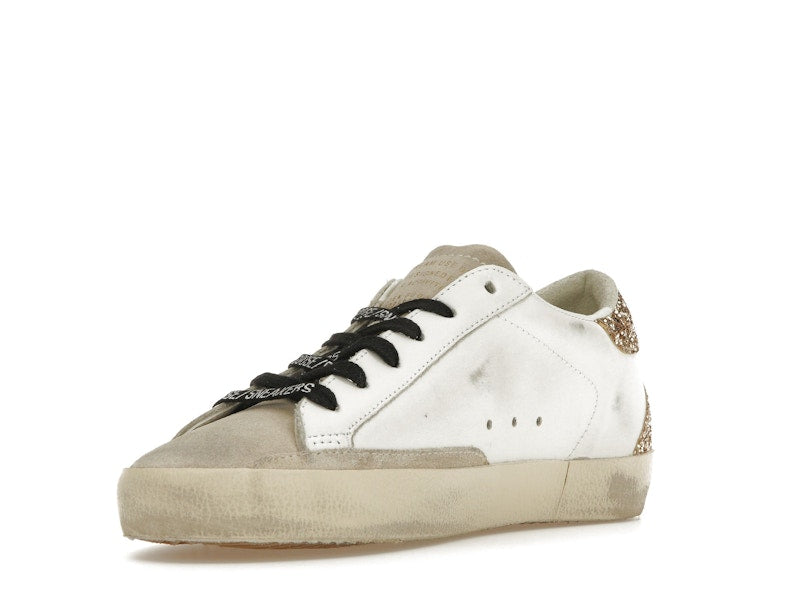 Golden Goose Super-Star White Silver Gold Glitter (Women's)