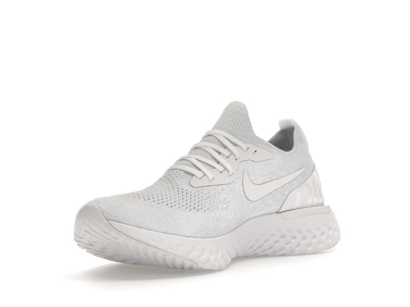 Nike Epic React Flyknit True White