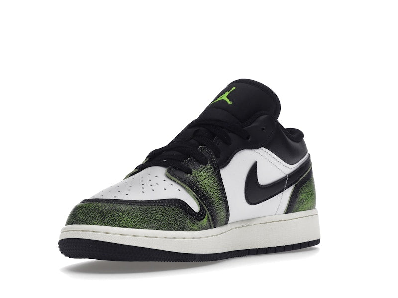 Jordan 1 Low Wear Away Electric Green (GS)