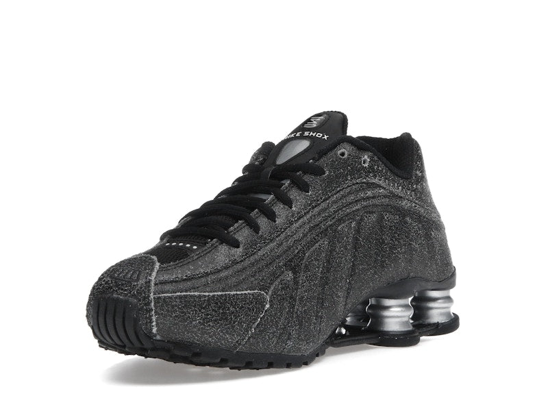 Nike Shox R4 Black Distressed Leather