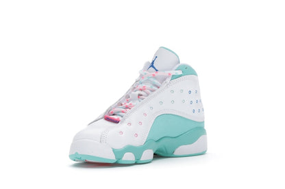 Jordan 13 Retro White Soar Green Pink (PS)