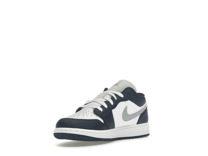 Jordan 1 Low Midnight Navy Wolf Grey (GS)