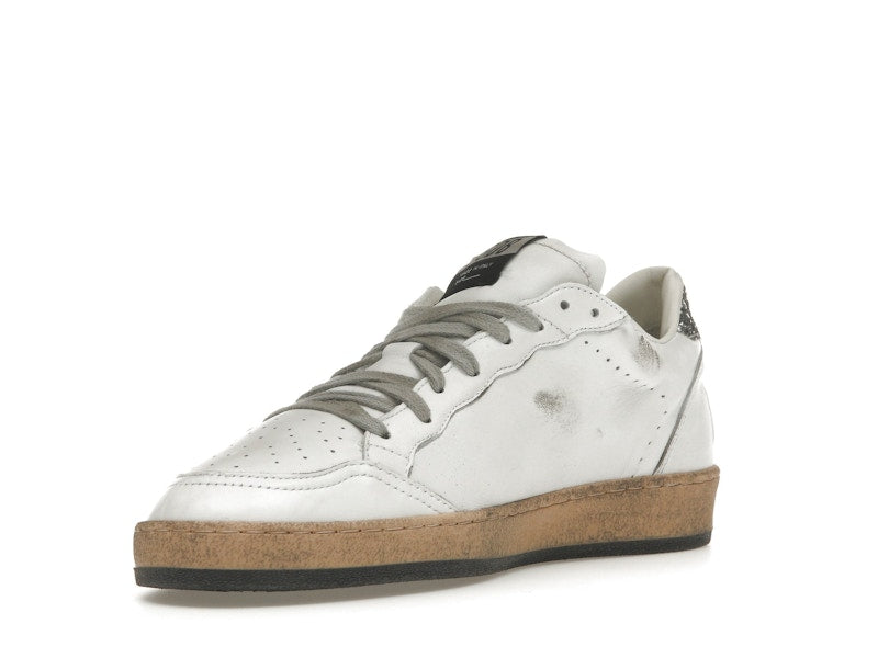 Golden Goose Ball Star White Silver Glitter (Women's)