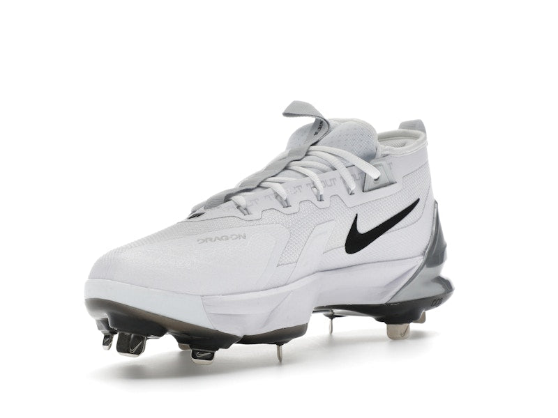 Nike Force Zoom Trout 9 Elite White Black Pure Platinum Metallic Silver