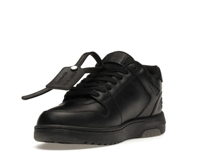 OFF-WHITE OOO Low Tops "For Walking" Black White