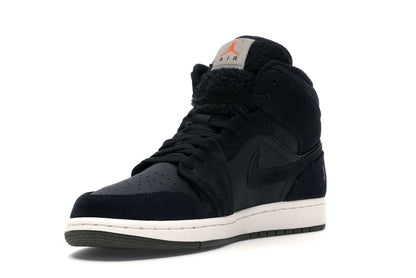 Jordan 1 Mid Black Olive Canvas