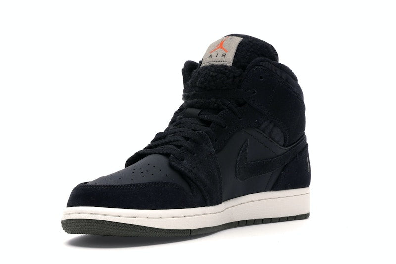 Jordan 1 Mid Black Olive Canvas