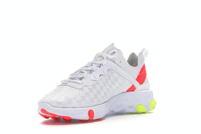 Nike React Element 55 White Crimson Volt