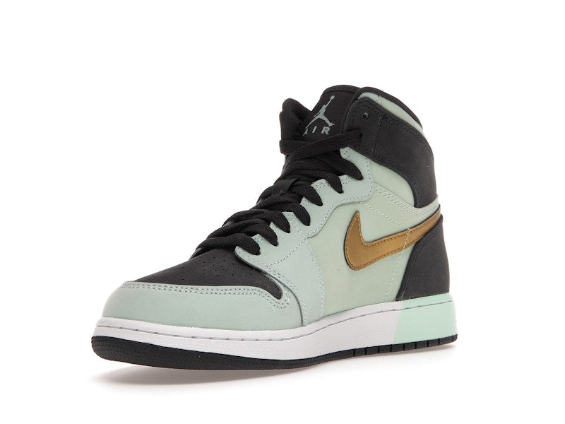 Jordan 1 Retro High Mint Foam Anthracite Metallic Gold (GS)
