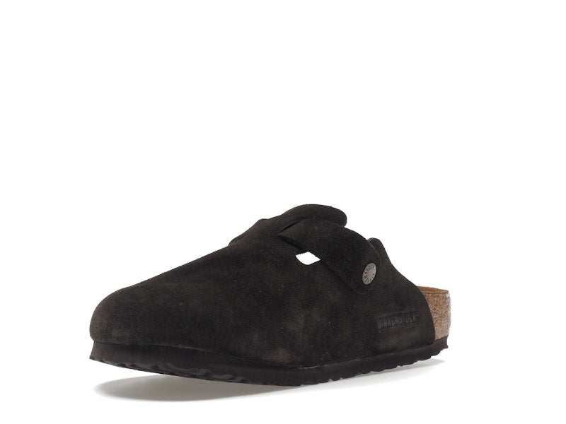 Birkenstock Boston Soft Footbed Suede  Mocha