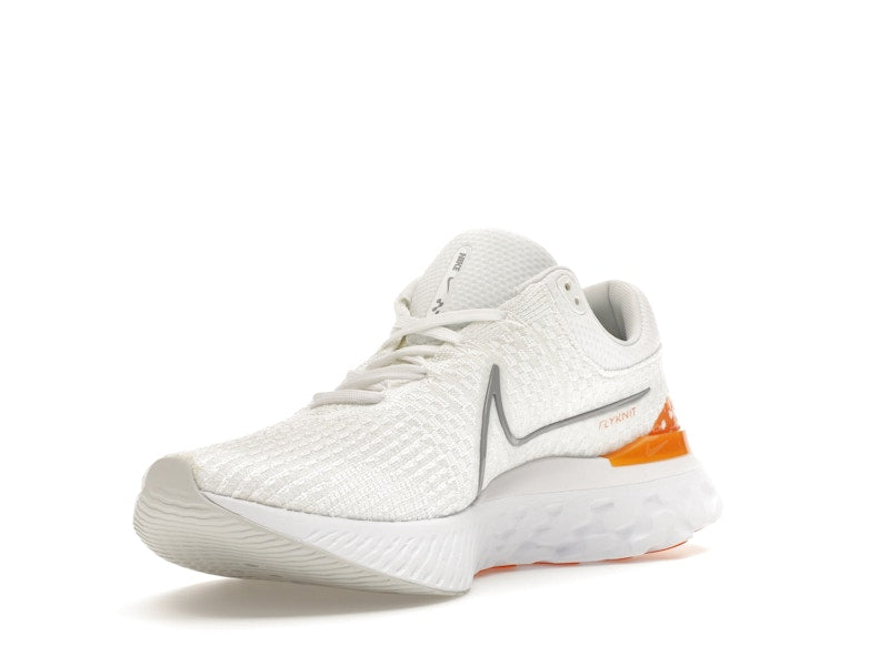 Nike React Infinity Run Flyknit 3 White Grey Kumquat
